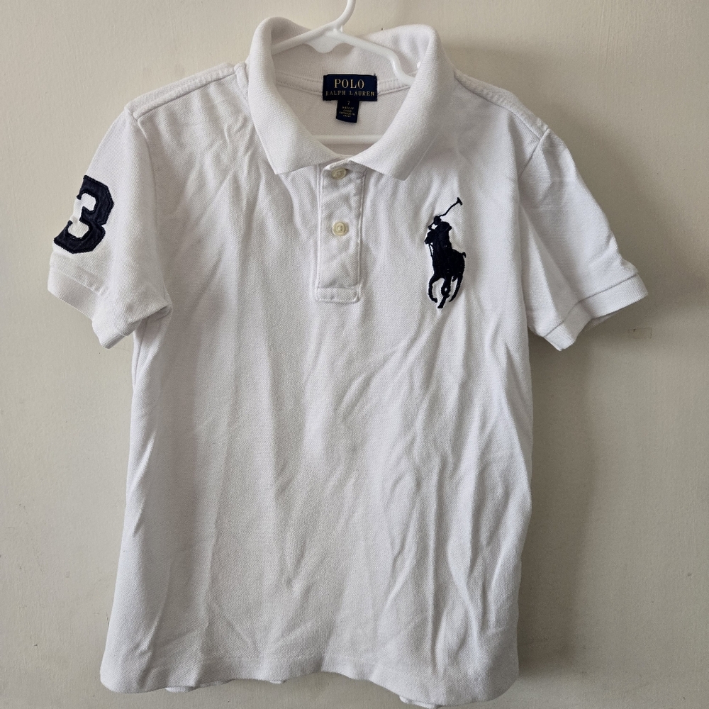 🤍 Kids White Polo by Ralph Lauren $22 Or Best Offer!